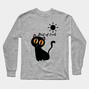 Cute black cat Long Sleeve T-Shirt